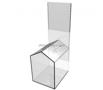 Hot selling large acrylic ballot box plexiglass ballot box plastic ballot box BB-017