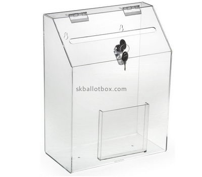 China ballot box suppliers direct sale polycarbonate box clear acrylic ballot box BB-088