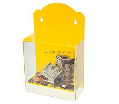 Custom acrylic donation box donation collection box donation box with lock DB-012