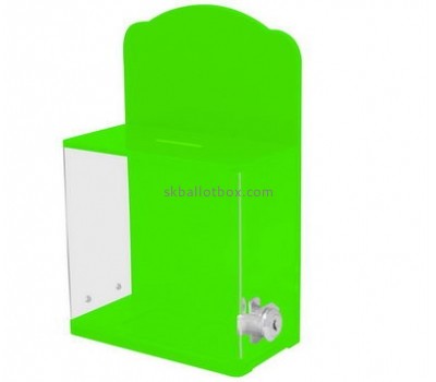 Customize green lockable ballot box BB-1907