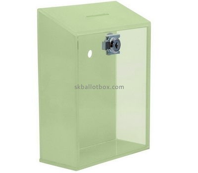 Customize green wall mounted collection box BB-2121