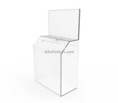 Custom clear acrylic suggestion box BB-2720
