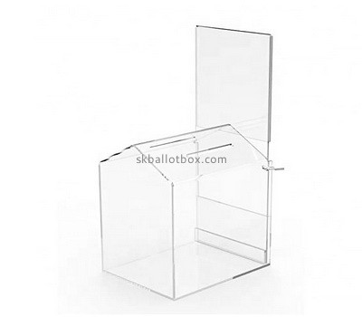 Acrylic manufacturer customize plexiglass donation box BB-2787