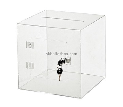 Acrylic manufacturer customized lockable suggestion box SB-015