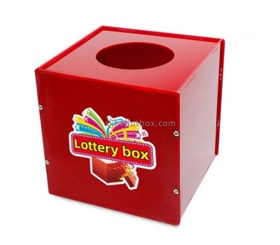 Acrylic manufacturer custom acrylic lottery lucky box plexiglass ticket box BB-2800