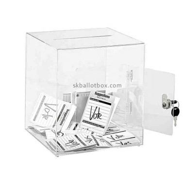 Plexiglass boxes manufacturer custom acrylic suggestion box SB-041
