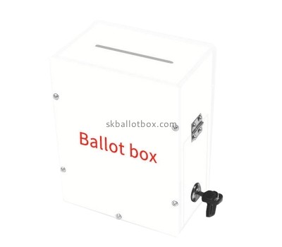 China acrylic supplier custom plexiglass ballot tip box with lock BB-2865
