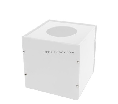China acrylic manufacturer custom plexiglass raffle ticket drawing box BB-2866