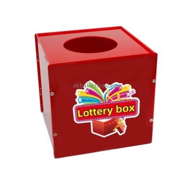 China plexiglass manufacturer custom acrylic lottery lucky box BB-2868