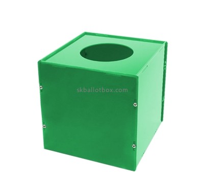 Acrylic boxes manufacturer custom plexiglass square raffle ball game box BB-2870
