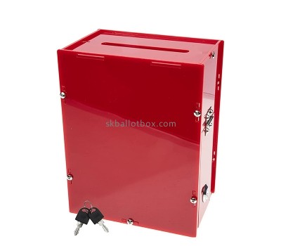 Acrylic boxes manufacturer custom plexiglass lockable suggestion box SB-071