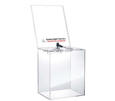 Custom acrylic vote box with sign slot BB-2957