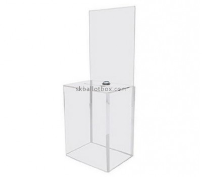 China acrylic box manufacturer supplying polycarbonate case acrylic large ballot box BB-053