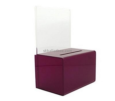 Dongguan ballot box suppliers custom design acrylic suggestion boxes polycarbonate box BB-100