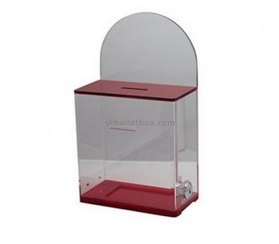 China ballot box manufacturer direct sale acrylic polycarbonate case locking ballot box BB-130