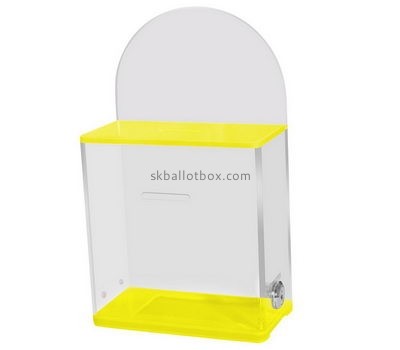 China ballot box suppliers custom acrylic polycarbonate case acrylic ballot box with lock BB-133