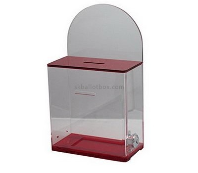 Ballot box manufacturer custom design acrylic polycarbonate case ballot box with lock BB-166