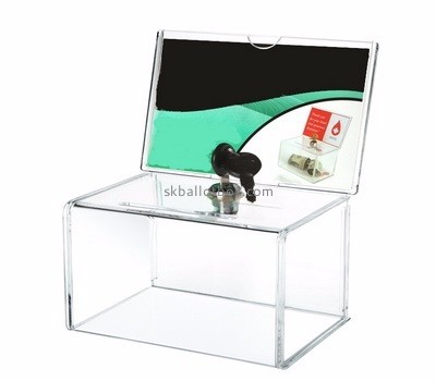 China ballot box suppliers direct sale acrylic polycarbonate box lockable ballot box BB-188