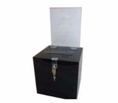 Customized locking ballot box black box acrylic ballot box with lock BB-205