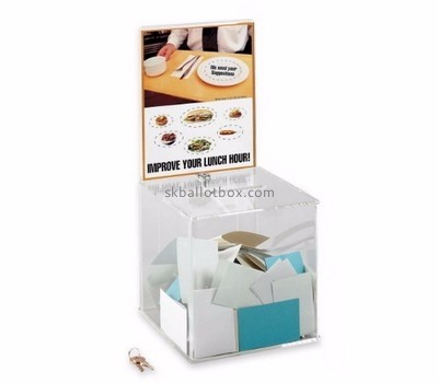 Customized acrylic box suggestion boxes employee suggestion box SB-011