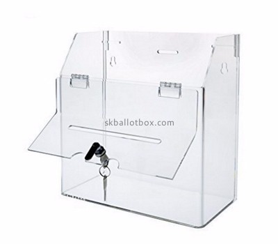Custom clear plastic ballot box lockable ballot box ballot box for sale BB-240