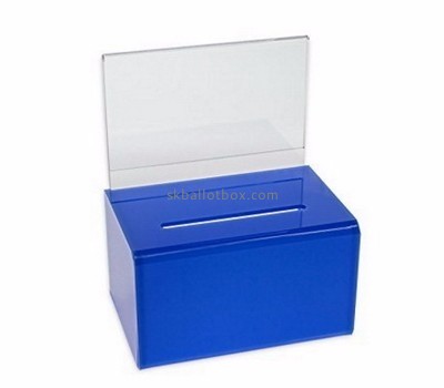 Customized acrylic antique ballot box voting box ballot box with lock BB-254