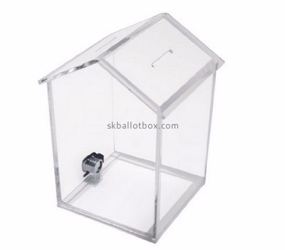 Ballot box suppliers customized clear acrylic plastic ballot box BB-255