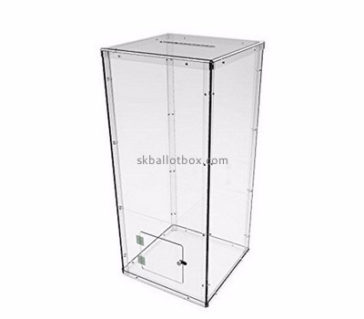 Customized transparent large acrylic locking ballot box BB-264