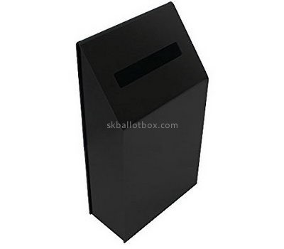Custom acrylic plastic black ballot box ballotbox BB-282