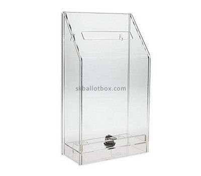 Custom large acrylic plexiglass ballot box with lock BB-294