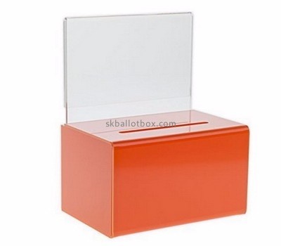 Custom cheap small acrylic ballot voting boxes BB-323