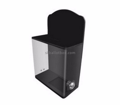 Custom black clear acrylic suggestion locking ballot box BB-345