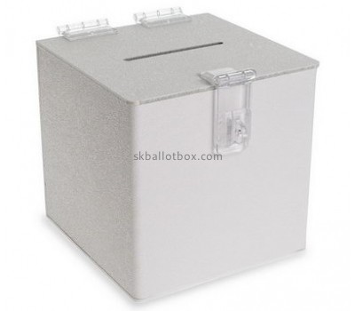 Custom acrylic polycarbonate lockable ballot box with lock BB-353