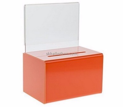 Box factory custom polycarbonate acrylic election ballot box case BB-382