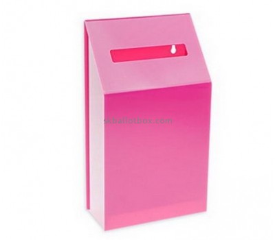 Box manufacturer custom clear polycarbonate acrylic cheap ballot boxes BB-391