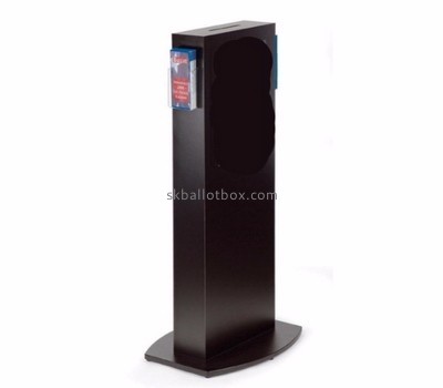 Ballot box suppliers custom acrylic black ballot box BB-402