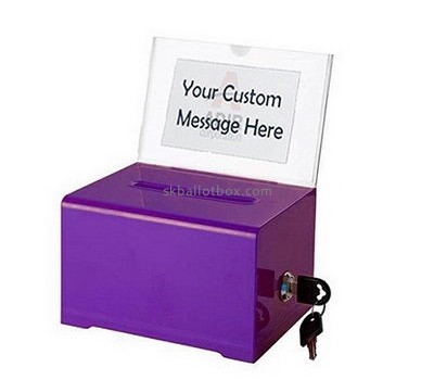 Ballot box suppliers custom acrylic collection election ballot box BB-409