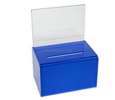 Ballot box suppliers custom acrylic display case plastic ballot box BB-413