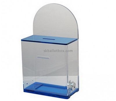 Box manufacturer customize clear acrylic lockable ballot box BB-479