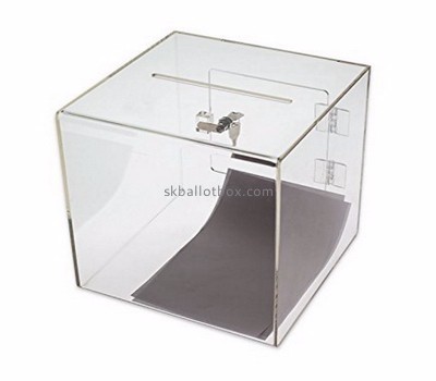 Ballot box suppliers customize clear plastic display boxes plexiglass ballot box BB-488
