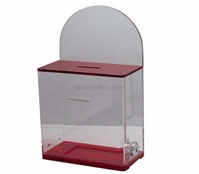 Ballot box suppliers customized transparent acrylic ballot box with lock BB-668