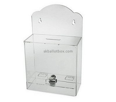 Acrylic box manufacturer customized clear acrylic collection boxes for charity BB-771