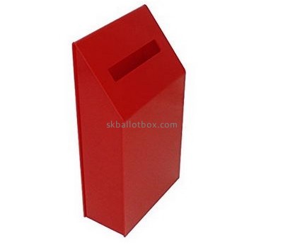 Box factory customized red acrylic ballot box BB-808