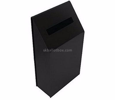 Box manufacturer customized black acrylic suggestion box BB-809