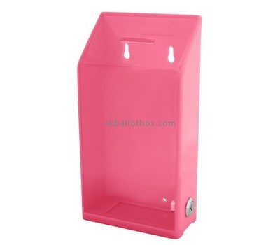 Acrylic donation box suppliers customized red acrylic suggestion box BB-813