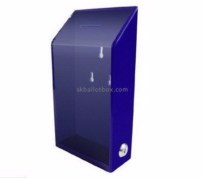 Acrylic donation box suppliers customized acrylic suggestion charity coin collection boxes BB-820
