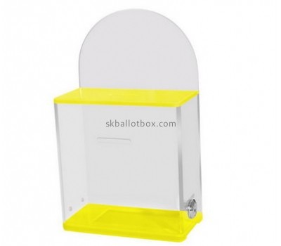 Charity collection boxes suppliers customized plexiglass acrylic ballot box BB-886