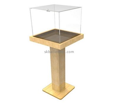 Box manufacturer custom acrylic floor standing charity collection boxes BB-1008
