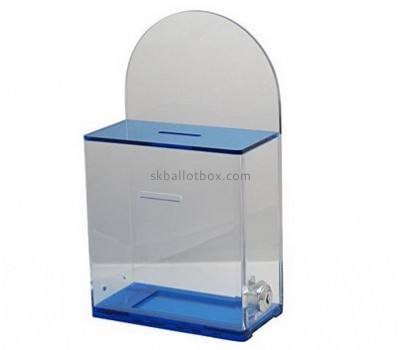 Plastic manufacturers custom clear plexiglass ballot box with lock BB-1101