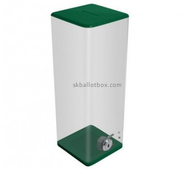Plexiglass manufacturer custom acrylic charity collection boxes for sale BB-1113